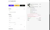 LUXDRAPE coupon verification screenshot