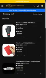 Luxe Auto Concepts coupon verification screenshot