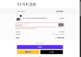 GUCCILUV coupon verification screenshot