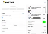 LUXPRO15 coupon verification screenshot