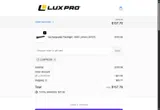 LUXPRO20 coupon verification screenshot