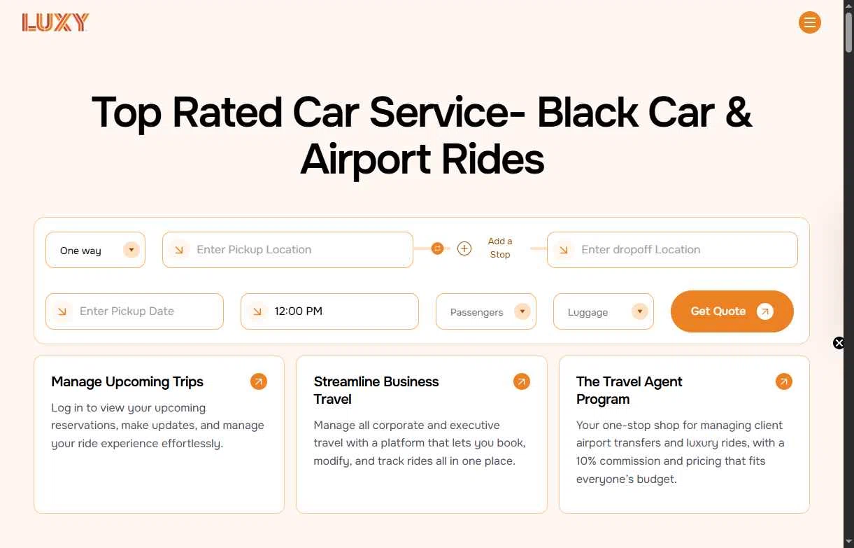 Luxy Ride checkout page showing Luxy Ride promo code box | Screenshot taken by SimplyCodes community member on Jan 7, 2026