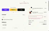 Lyons Leather Co. coupon verification screenshot