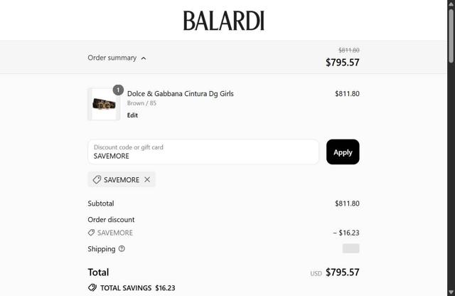 Lyst checkout page showing Lyst discount code box | Screenshot taken by SimplyCodes community member on Aug 26, 2025