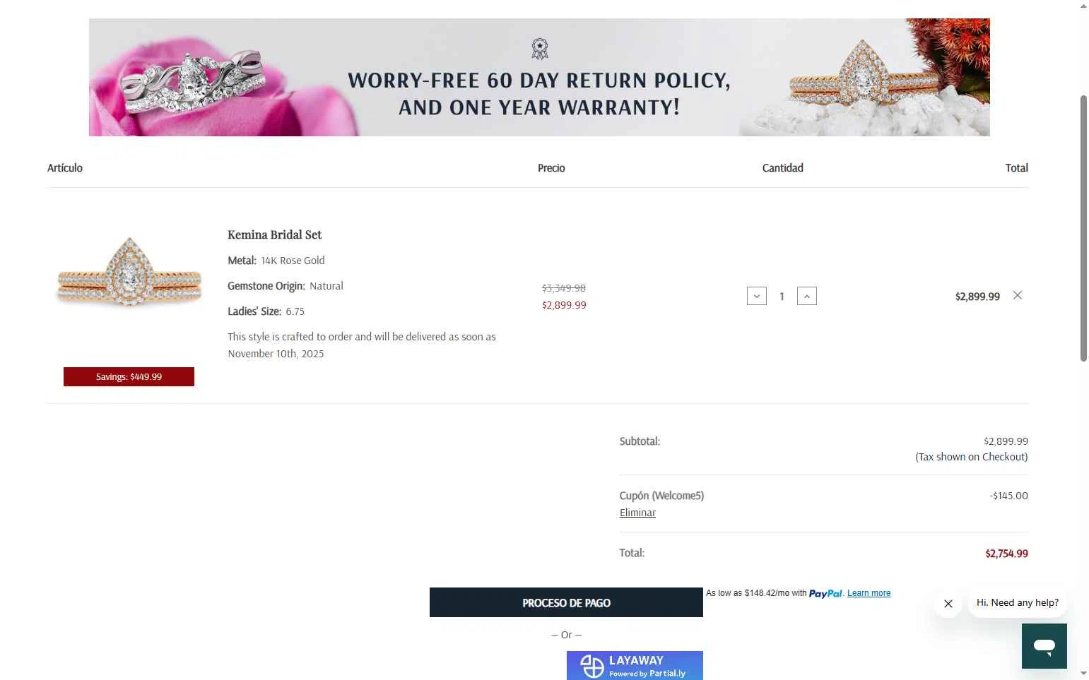 Mabel & Main checkout page showing Mabel & Main promo code box | Screenshot taken by SimplyCodes community member on Oct 26, 2025