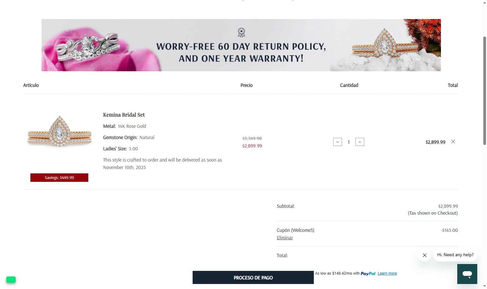 Mabel & Main checkout page showing Mabel & Main promo code box | Screenshot taken by SimplyCodes community member on Oct 26, 2025