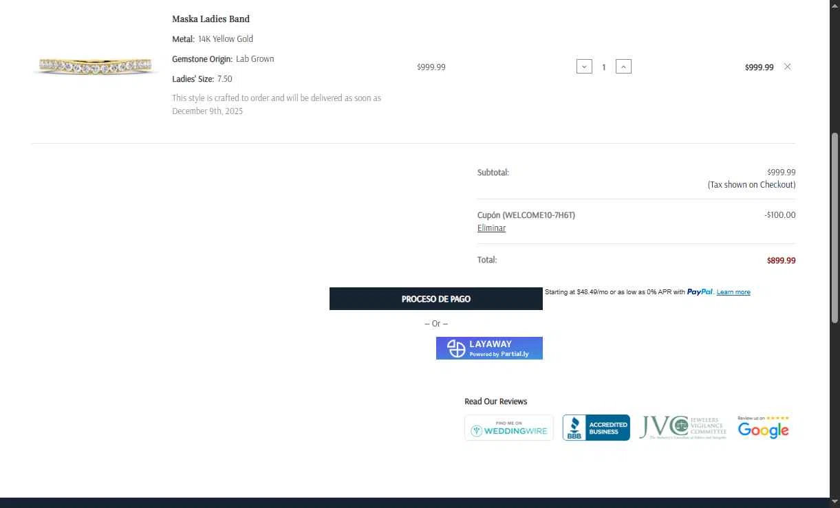 Mabel & Main checkout page showing Mabel & Main promo code box | Screenshot taken by SimplyCodes community member on Nov 25, 2025