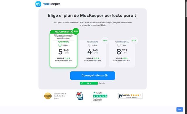 MacKeeper checkout page showing MacKeeper coupon code box | Screenshot taken by SimplyCodes community member on Jun 19, 2025