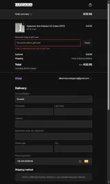 MAKEUP30 coupon verification screenshot