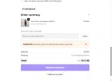 MAKEUP20 coupon verification screenshot