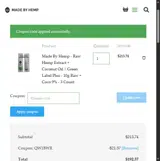 QW1BWR coupon verification screenshot
