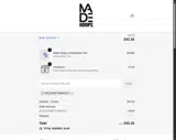 WELCOMETOMADE10 coupon verification screenshot