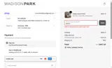 Madison Park 2010 coupon verification screenshot