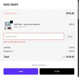 MAD Maps coupon verification screenshot
