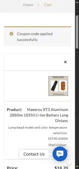 evamarrufo coupon verification screenshot