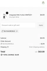 BUYSALEBONUS coupon verification screenshot