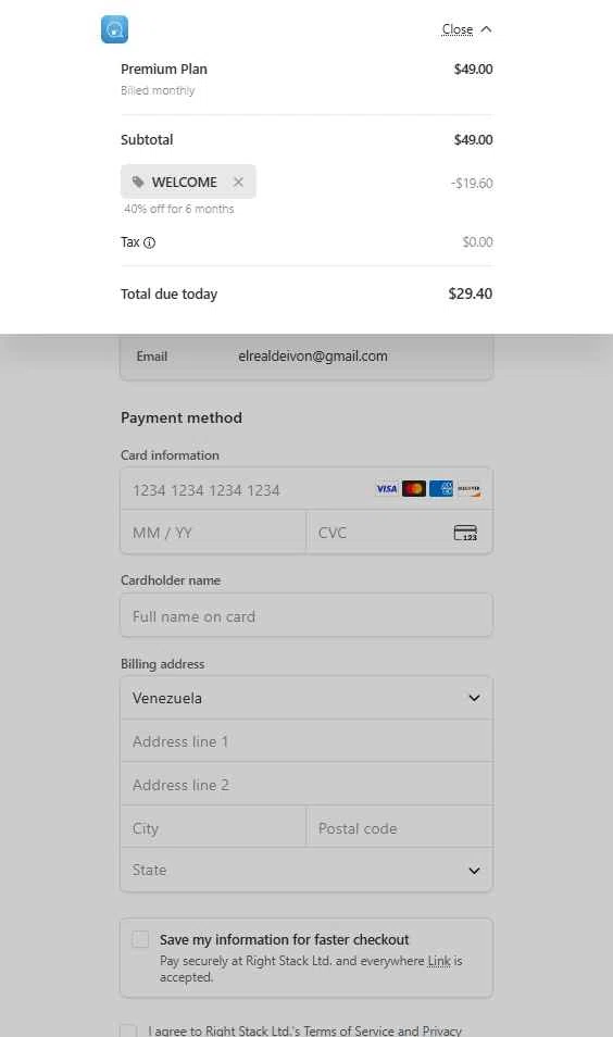 Magic AI checkout page showing Magic AI discount code box | Screenshot taken by SimplyCodes community member on Nov 5, 2025