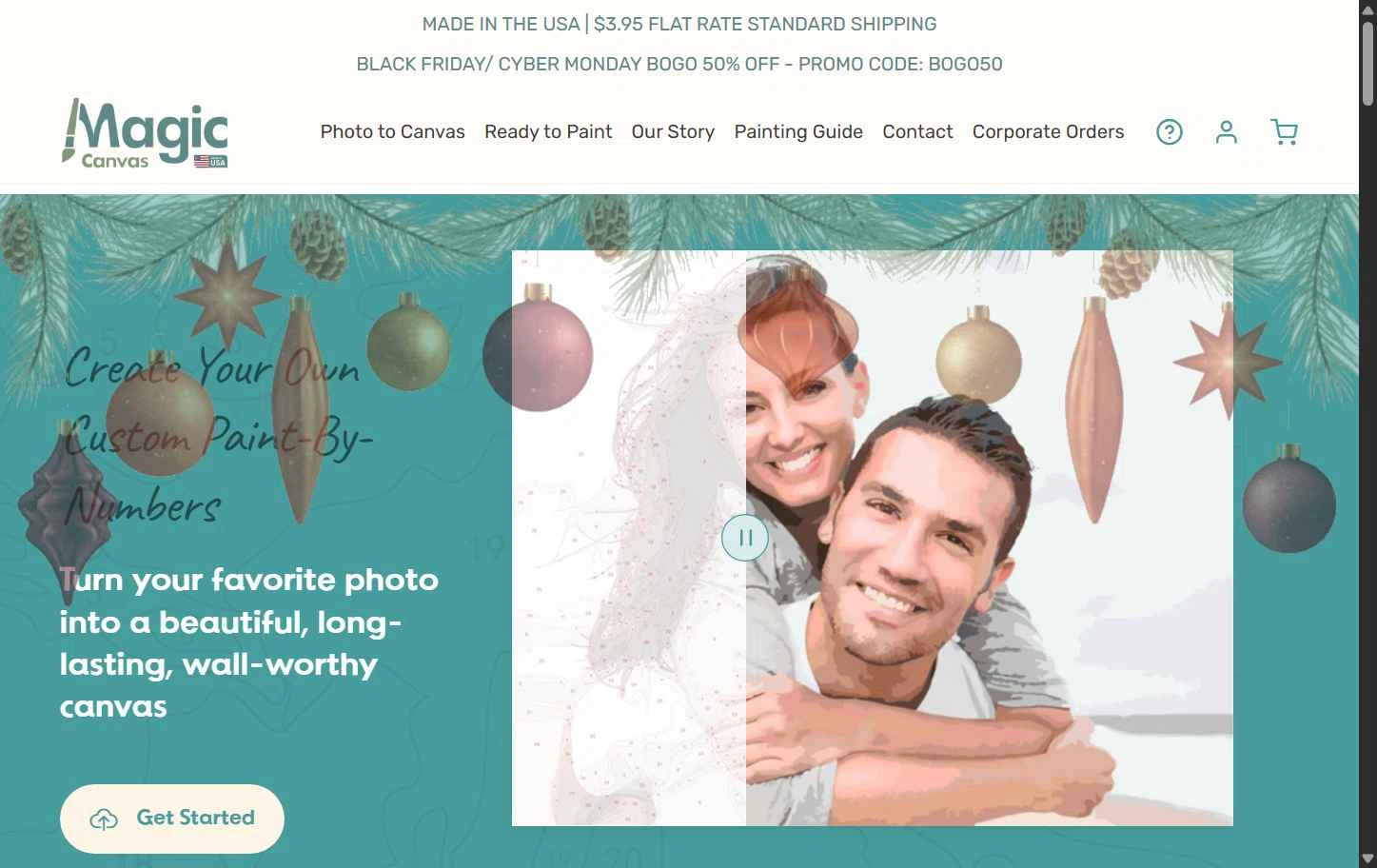 Magic Canvas checkout page showing Magic Canvas promo code box | Screenshot taken by SimplyCodes community member on Nov 26, 2025