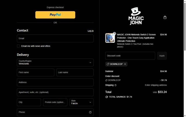 MagicJohn checkout page showing MagicJohn promo code box | Screenshot taken by SimplyCodes community member on Aug 25, 2025