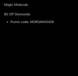 Magic Molecule coupon verification screenshot