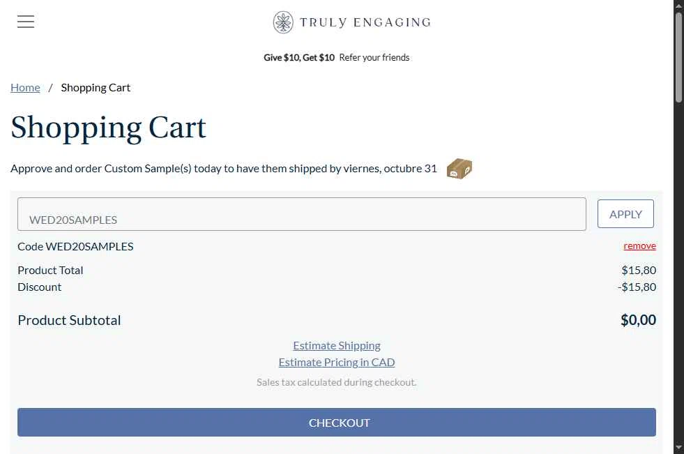MagnetStreet checkout page showing MagnetStreet promo code box | Screenshot taken by SimplyCodes community member on Oct 24, 2025