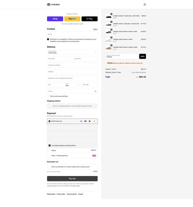 Mahabis checkout page showing Mahabis discount code box | Screenshot taken by SimplyCodes community member on Sep 11, 2025