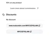 Maison Kin coupon verification screenshot