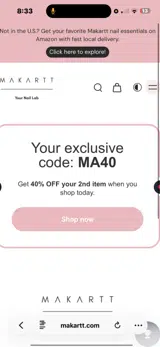 MA40 coupon verification screenshot