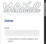 MAKO Spearguns coupon verification screenshot
