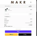 MAKR10% coupon verification screenshot