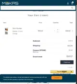 STONE coupon verification screenshot