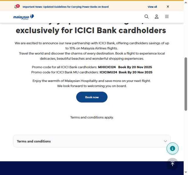Malaysia Airlines checkout page showing Malaysia Airlines promo code box | Screenshot taken by SimplyCodes community member on Jul 21, 2025