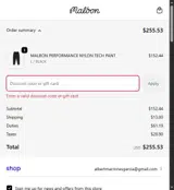 ARCHIVESALE coupon verification screenshot