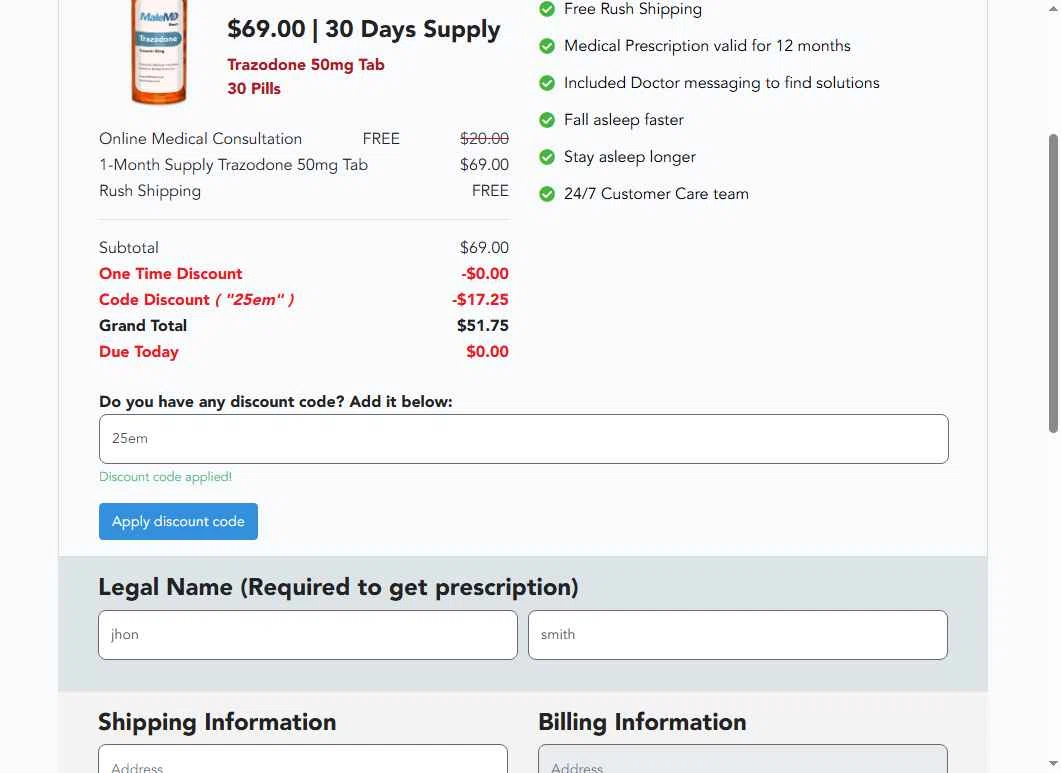 MaleMD Promo Codes - 25% Off (2 Verified) Jan 2026