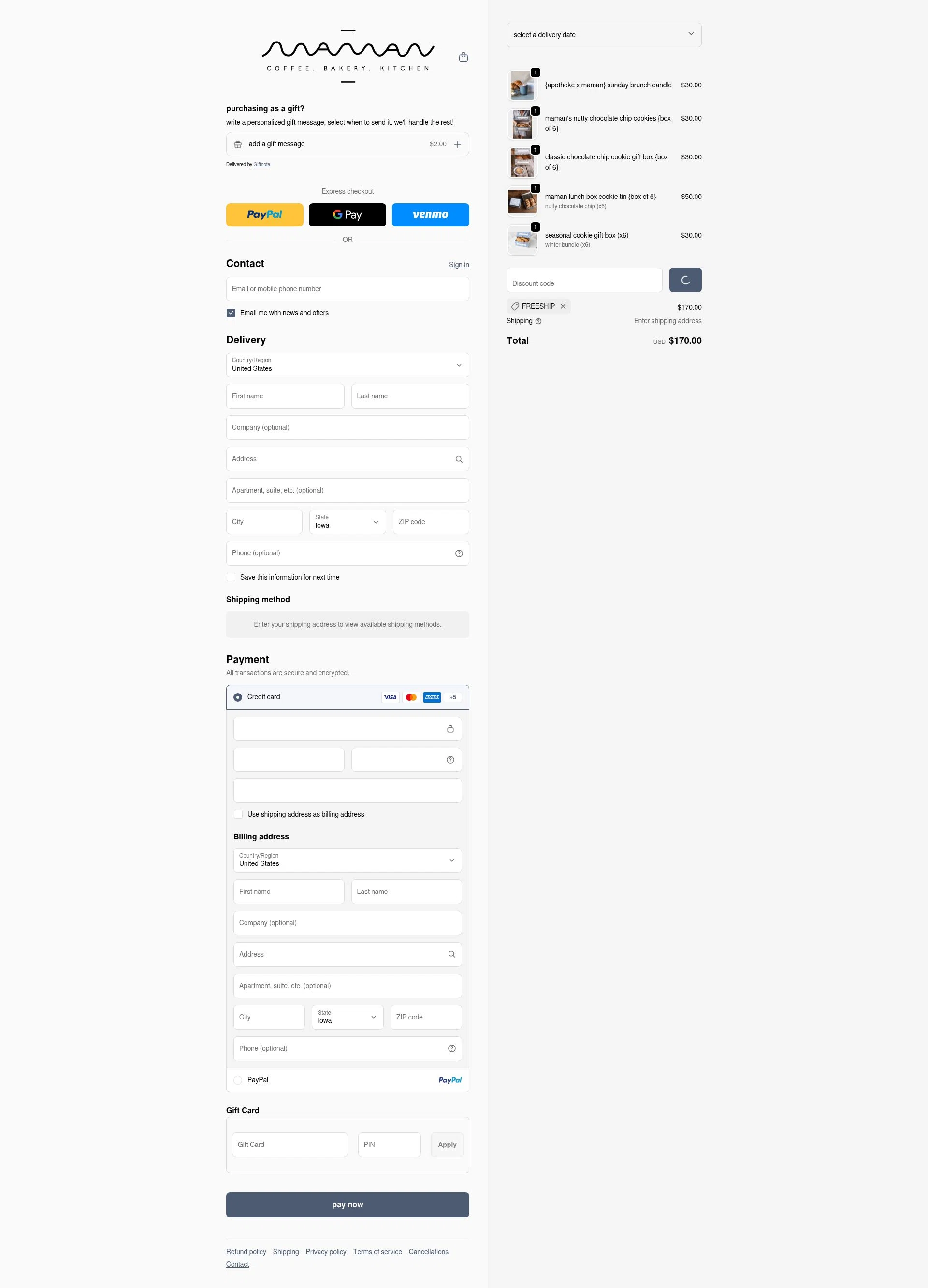 Maman checkout page showing Maman promo code box | Screenshot taken by SimplyCodes community member on Jan 26, 2026