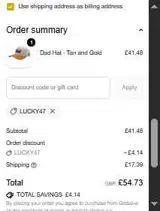 Mammoth Headwear coupon verification screenshot