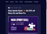 SpookyManaLite25 coupon verification screenshot