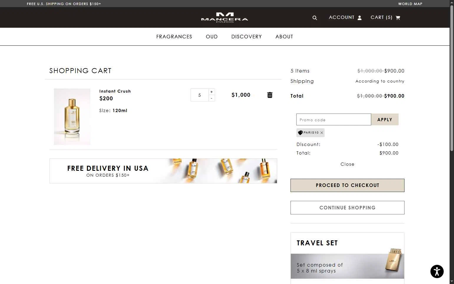 Mancera checkout page showing Mancera promo code box | Screenshot taken by SimplyCodes community member on Sep 18, 2025