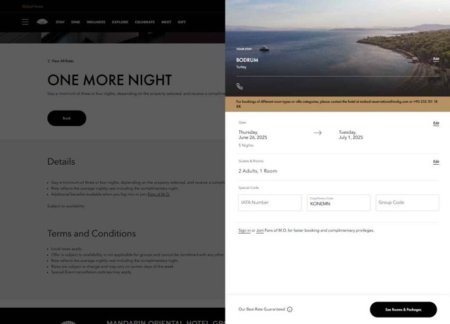 Mandarin Oriental checkout page showing Mandarin Oriental promo code box | Screenshot taken by SimplyCodes community member on Jun 20, 2025