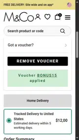 bonus15 coupon verification screenshot