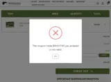 Mangelsen coupon verification screenshot