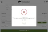 Mangelsen coupon verification screenshot
