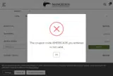 Mangelsen coupon verification screenshot