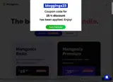 bloggingx25 coupon verification screenshot