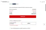 Mango Outlet coupon verification screenshot