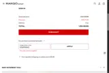 Mango Outlet coupon verification screenshot