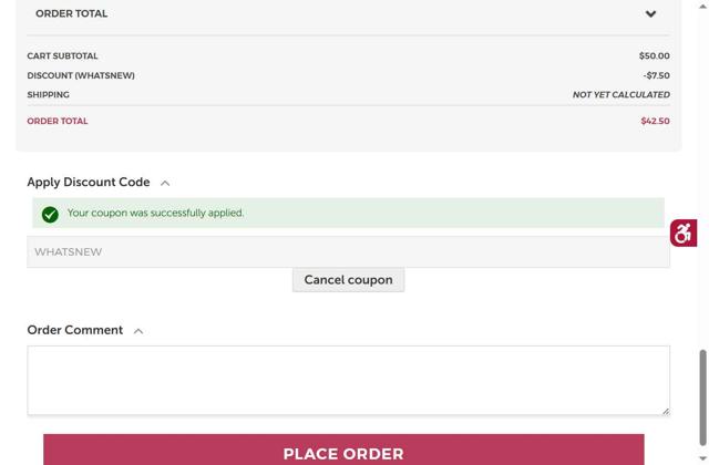 Manhattan Wardrobe Supply checkout page showing Manhattan Wardrobe Supply promo code box | Screenshot taken by SimplyCodes community member on Sep 7, 2025
