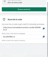 Manna Kadar Cosmetics coupon verification screenshot