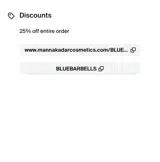 Manna Kadar Cosmetics coupon verification screenshot