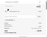 Manna Kadar Cosmetics coupon verification screenshot